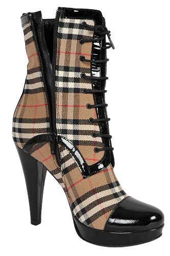 burberry makeup boots|Burberry boots with clear heels.